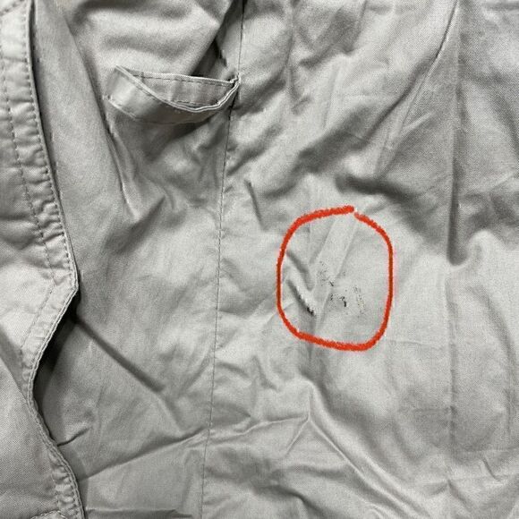 Eddie Bauer Goose Down Winter Jacket Trenchcoat Womens Medium Petite Reversible - Picture 13 of 16